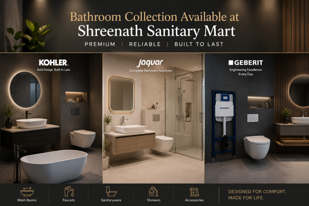 Bathroom Collection Available at Shreenath Sanitary Mart