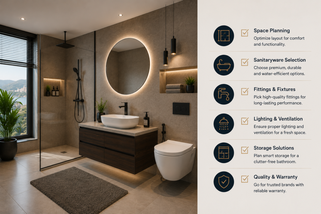 Bathroom Planning Checklist for New Homes in Udaipur